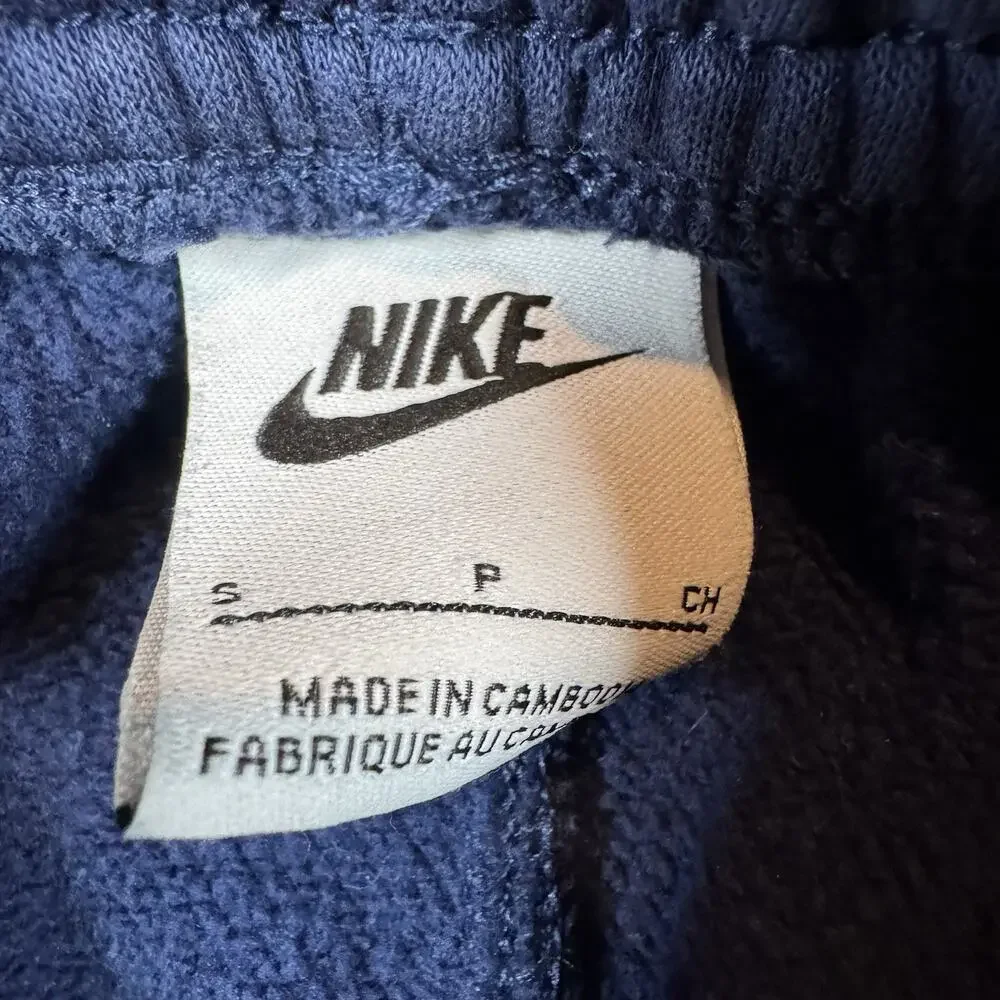 Nike Joggers Mens Small Sportswear Club Fleece Cargo Blue CD3129-410